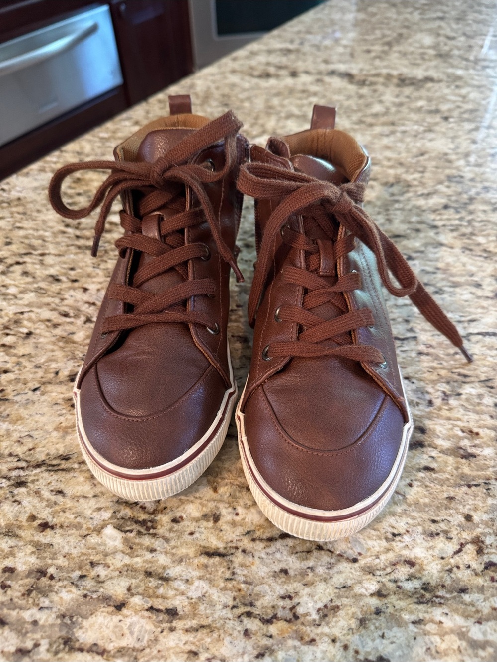 Cat & Jack Brown Kids High-Top Sneakers